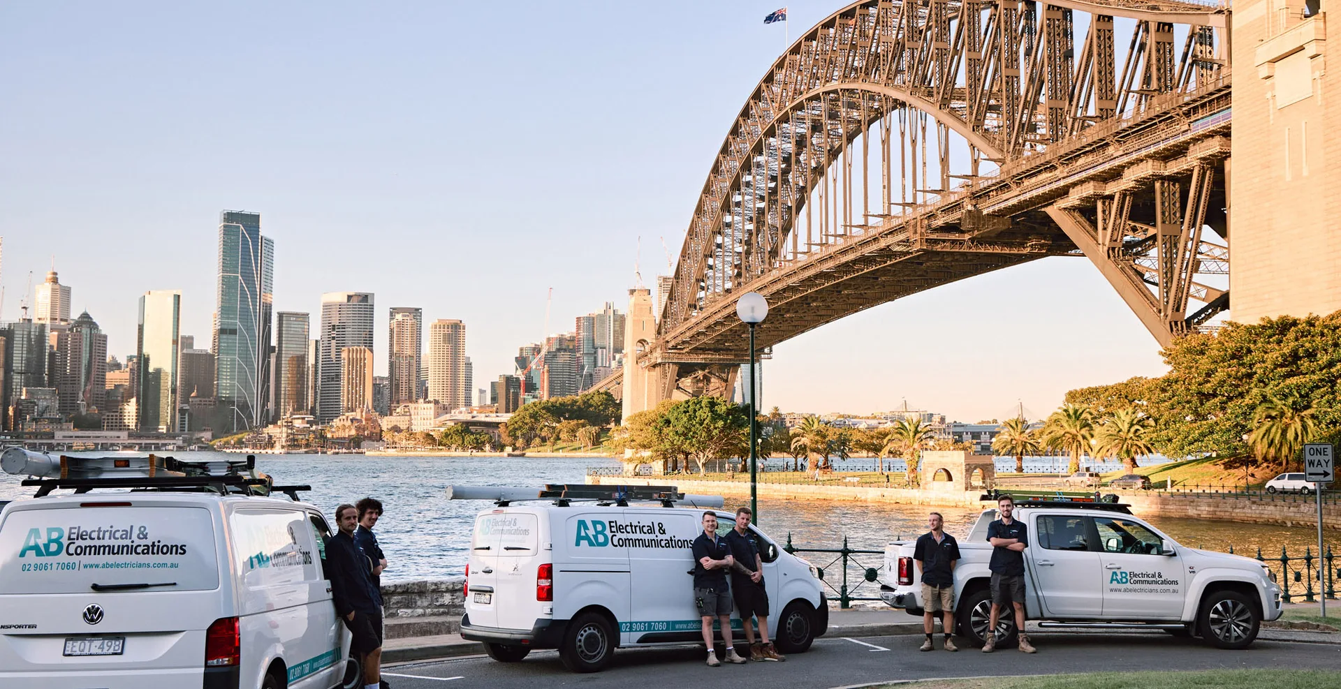 The Electricians Collaroy team at the end of a run